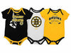 NHL Boston Bruins Infant 3pc Bodysuit Set