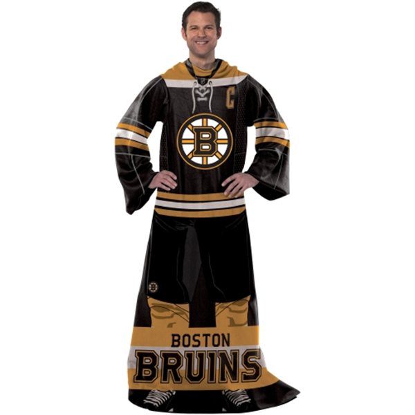 NHL Boston Bruins Blanket With Sleeves