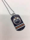 NHL Edmonton Oilers Sports Team Logo Dog Tag Necklace