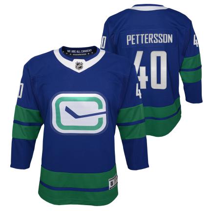 NHL Vancouver Canucks Youth Pettersson #40 Premier ALT Home Jersey