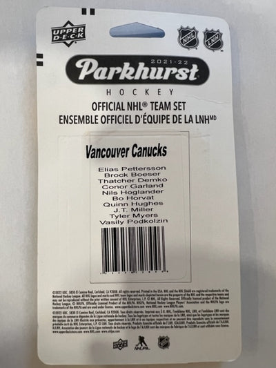 Upper Deck 2021-22 Parkhurst NHL Team Set - Vancouver Canucks
