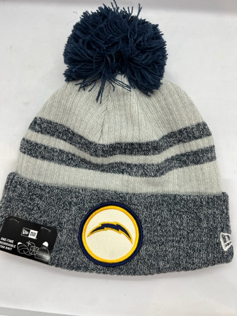NFL Los Angeles Chargers New Era Historic Sideline Sports Knit Toque with Pom