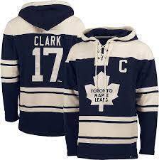 NHL Alumni Player -Clark #17 Toronto Maple Leafs 47 Brand Lacer Hoodie