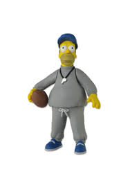The Simpsons 25 Greatest Guest Stars - Series 1 NECA 5" Figures - (Coach) Homer Simpson (NEW-Sealed)