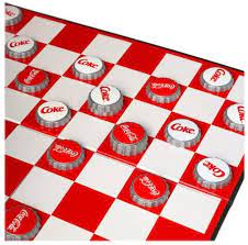 Coca Cola Checkers Board Game