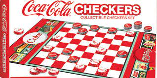 Coca Cola Checkers Board Game
