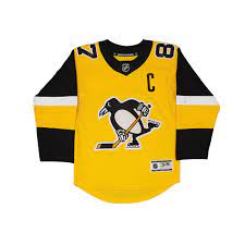 NHL Pittsburgh Penguns Youth L/XL Crosby Premier 3rd Jersey