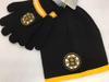 NHL Boston Bruins Kids (4-7) Reebok  Mitts & Toque Set