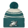 NFL Philadelphia Eagles New Era '22 Sideline Sports Knit Toque with Pom