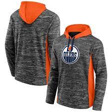 NHL Edmonton Oilers Fanatics Instant Replay Hoodie (Charcoal Heather)