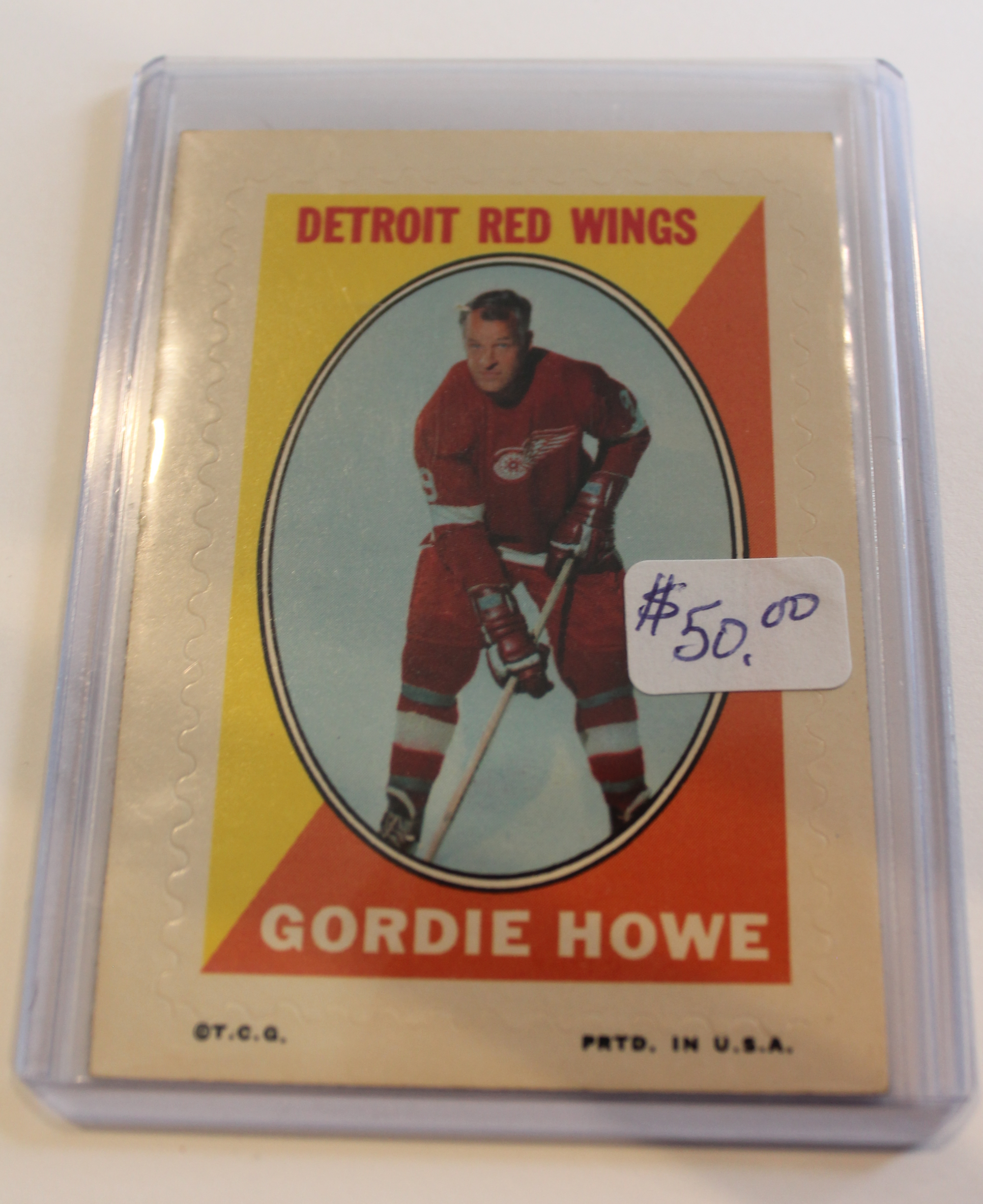 1970-71 Topps/O-Pee-Chee Gordie Howe Sticker