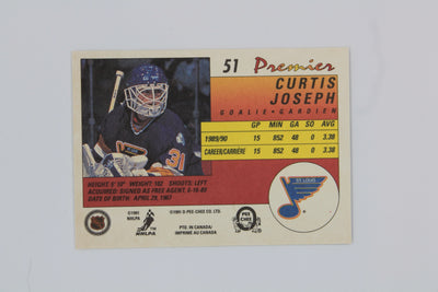 Curtis Joseph 1990-91 O-Pee-Chee Premier Rookie Card