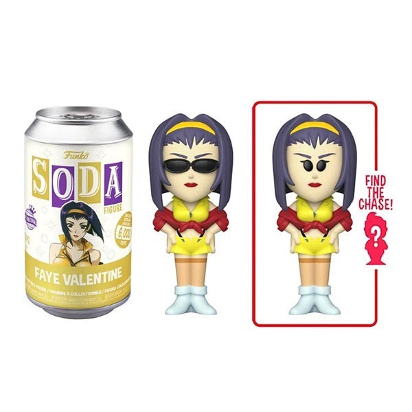Funko Soda Faye Valentine "International" (Cowboy Bebop) -NEW in Sealed Can - Chance to pull a CHASE