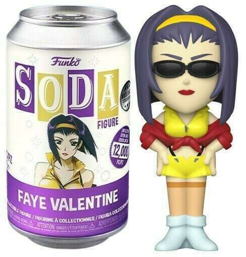 Funko Soda Faye Valentine (Cowboy Bebop) -NEW in Sealed Can - (Sale)