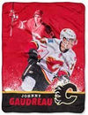 NHL Calgary Flames Johnny Gaudreau Silk Touch Throw Blanket 50X60
