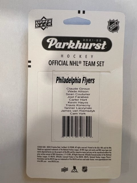 Upper Deck 2021-22 Parkhurst NHL Team Set - Philadelphia Flyers
