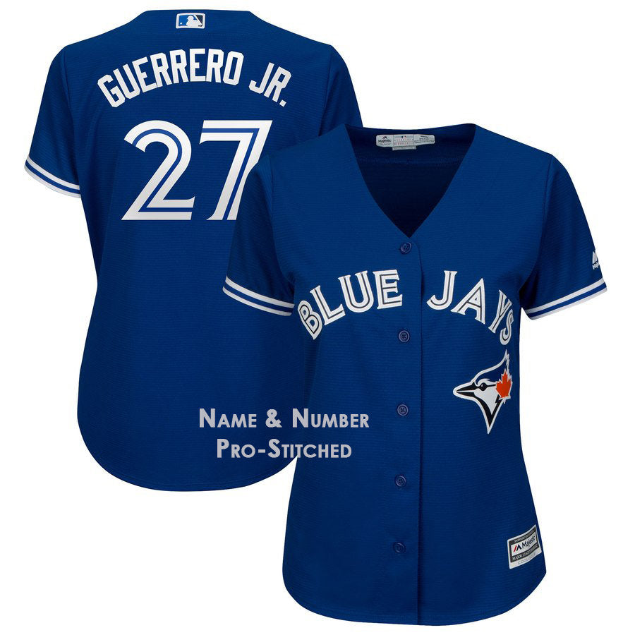 MLB Toronto Blue Jays Guerrero JR  #27 Womens Majestic Cool Base Jersey