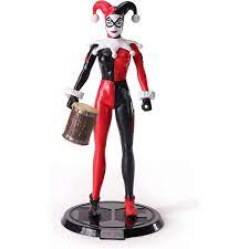DC Comic Harley Quinn (Jester) Bendyfigs Toyllectible Figure by Noble Collection