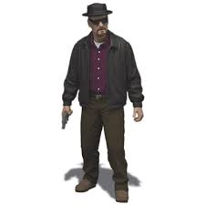 Breaking Bad Heisenberg 6" MezcoToyz Collectible Figure (black jacket)