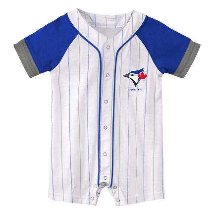 MLB Team Apparel Infant Toronto Blue Jays Blue Slugger Creeper
