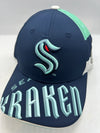 NHL Seattle Kraken Youth Face-off Structure Adjustable Hat