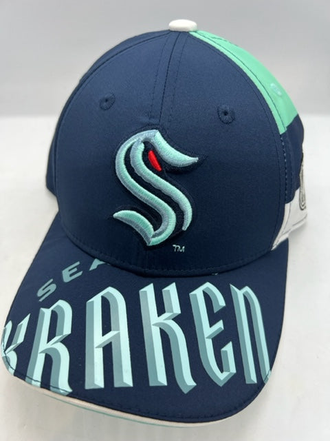 NHL Seattle Kraken Defender Structured Adjustable Hat, Men's, Blue