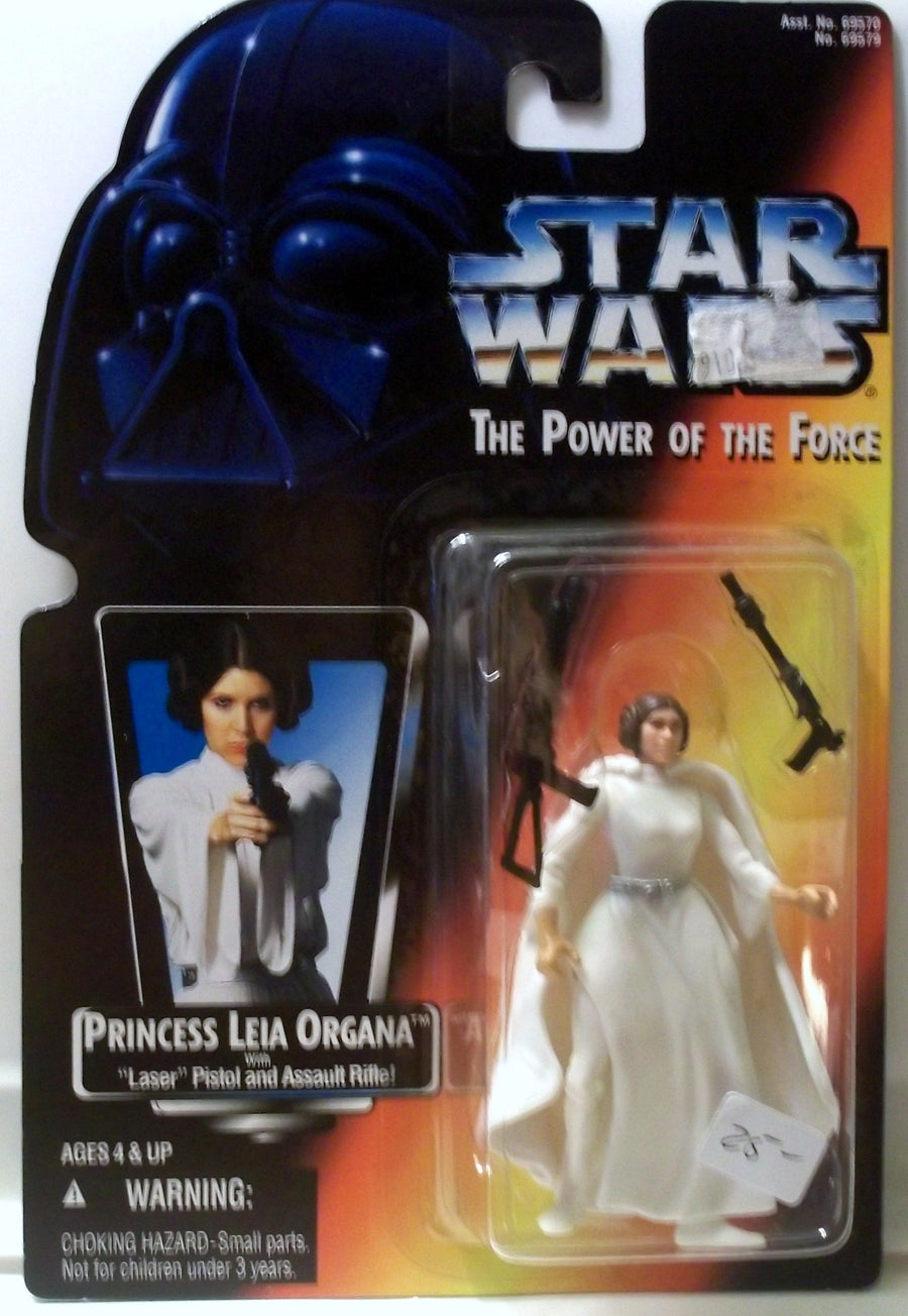 Princess Leia Organa with laser pistol and assault rifle