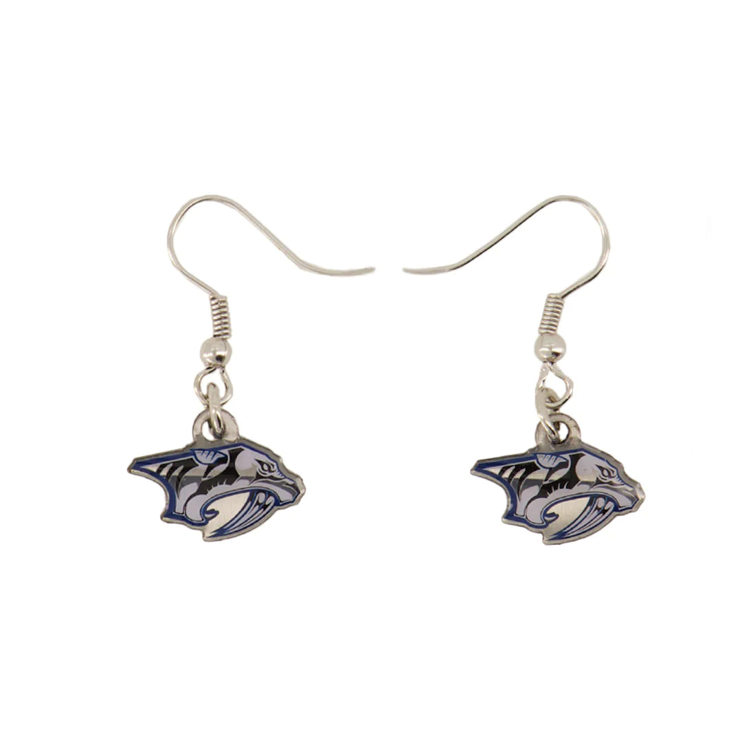 NHL Nashville Predators Dangle Earrings