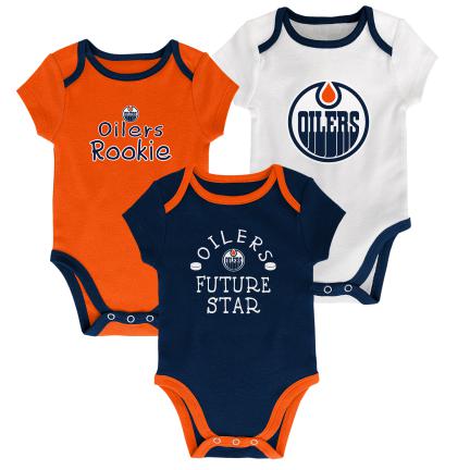 NHL Edmonton Oilers Infant 3pc Creeper Set