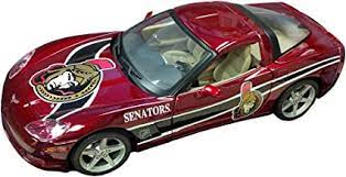 NHL Ottawa Senators 1:18 Scale Cherrolet Corvette Coupe (slight damage to exterior box)