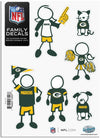 NFL Green Bay Packers Family Decals