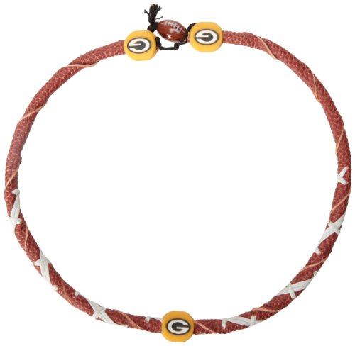 NFL Green Bay Packers Spiral Football Necklace by Gamewear