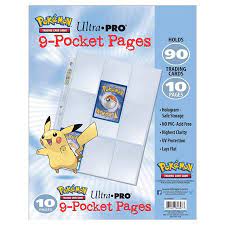 Pokemon Ultra Pro 9-Pocket Pages -10 Pages/package