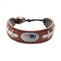 NFL New England Patriots Football Bracelet