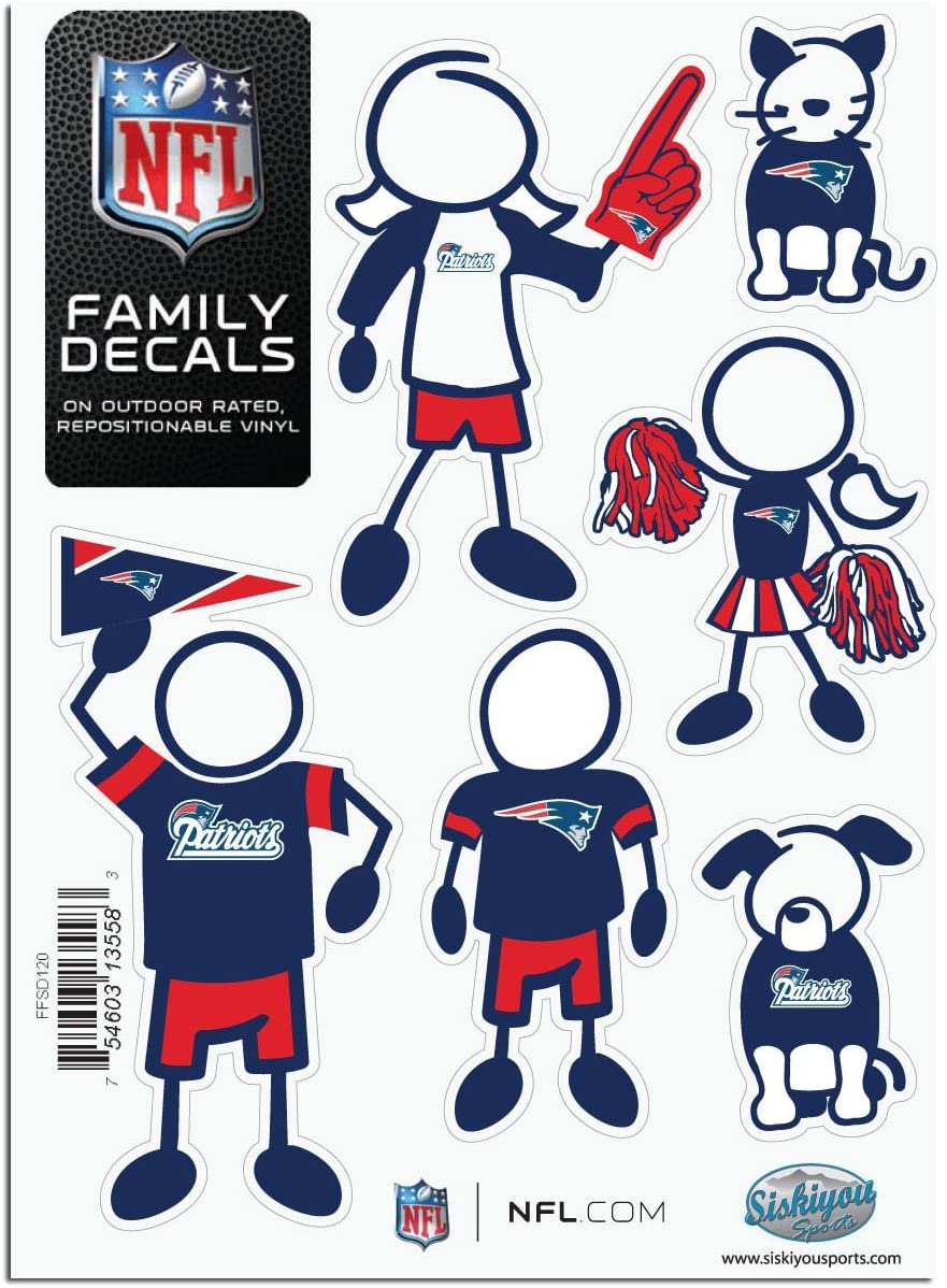 NFL New England Patriots Family Decals