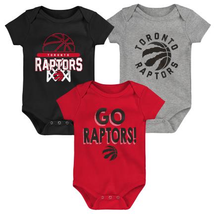 NBA Toronto Raptors Born To Win 3 Pack Creepers