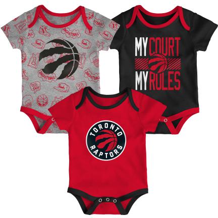 NBA Toronto Raptors Infant 3 pc Bodysuit Set