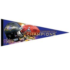 NFL Baltimore Ravens Super Bowl Champions Premium Felt Pennant