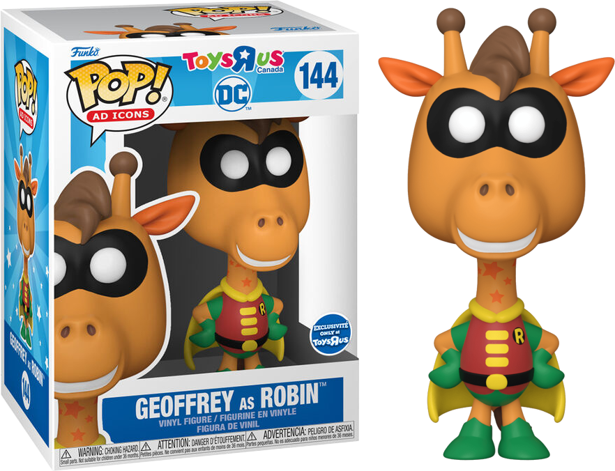 Funko POP Geoffrey as Robin #144 Toys R Us Canada DC- AD ICONS