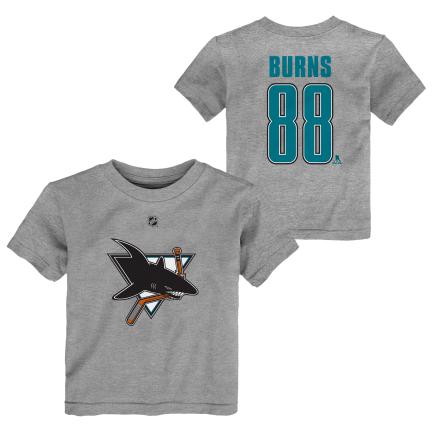 NHL San Jose Sharks Youth "Burns # 88" Tee with logo