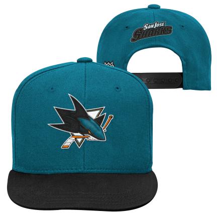 NHL San Jose Sharks Youth 2 Tone Flatbrim Snapback Hat