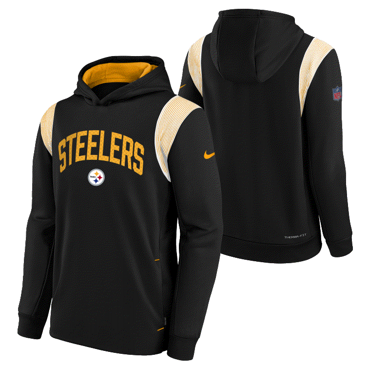 NFL Pittsburgh Steelers Youth Nike Therma Fit Hoodie