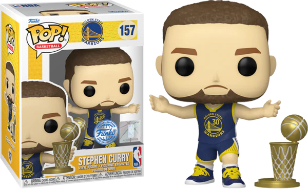 Stephen Curry Special Edition Funko Pop! Basketball 157 Warriors Trophy NBA  Pop