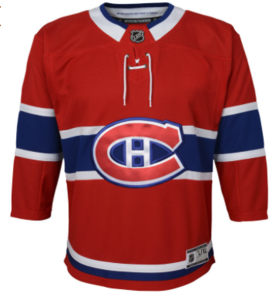 NHL Montreal Canadiens Youth Blank Back Jersey