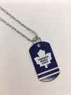 NHL Toronto Maple Leafs Sports Team Logo Dog Tag Necklace