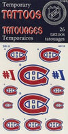NHL Montreal Canadiens Temporary Tattoos