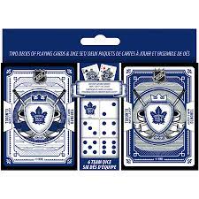 NHL Toronto Maple Leaf 2 pack of Cards &  Dice Set