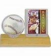 Ultra Pro Specialty Series Wood Base Baseball & Card Holder