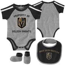 NHL Las Vegas Golden Knights Infant 3pc Creeper & Bootie Set