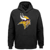 NFL Minnesota Vikings Youth Logo Fleece Hoodie (black)